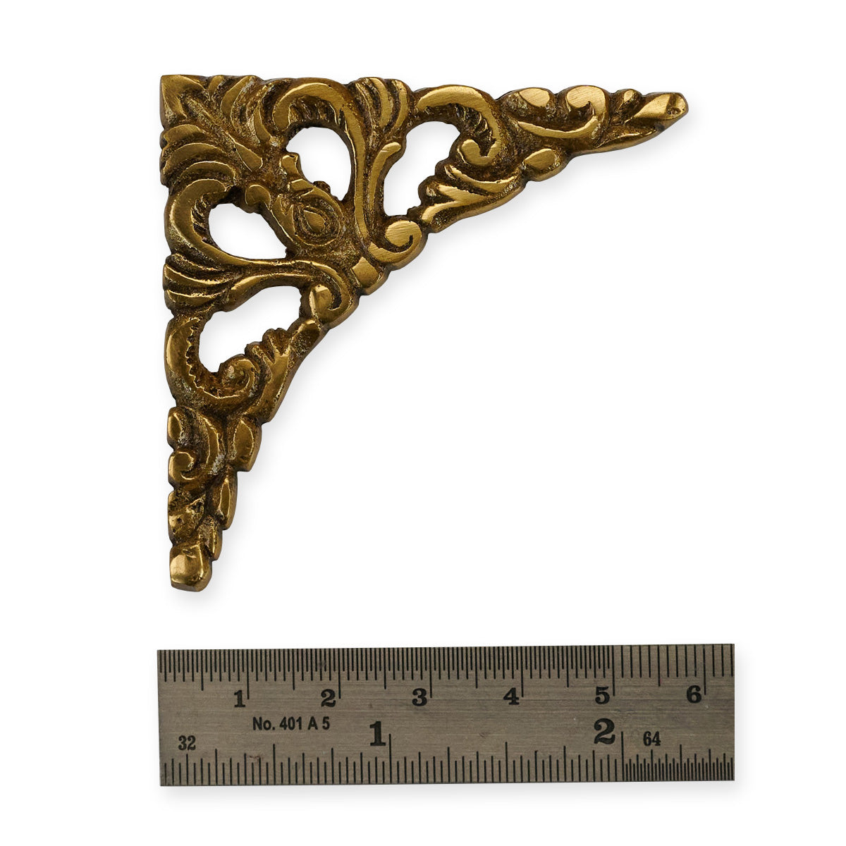 58mm Spandrel Clock Case Decor Corner Ornamental Brass Grandfather Cabinet Part